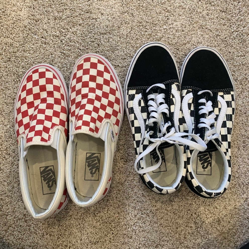 checkered vans
